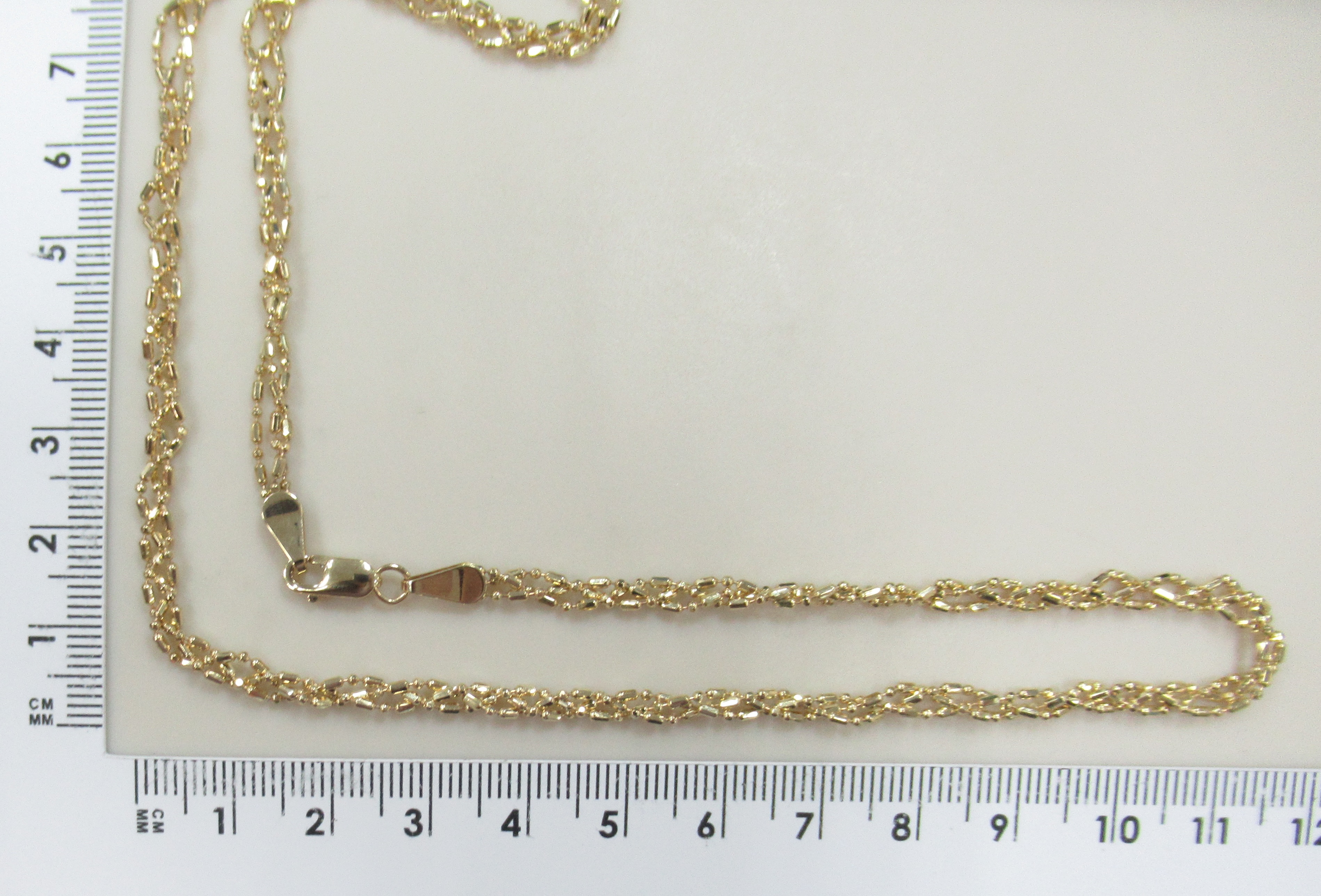 Цепь из желтого золота плетение "Фантазийное"